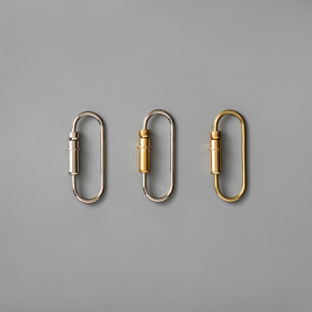 candy design & works バレット カラビナ ”ニッケルプレーティド