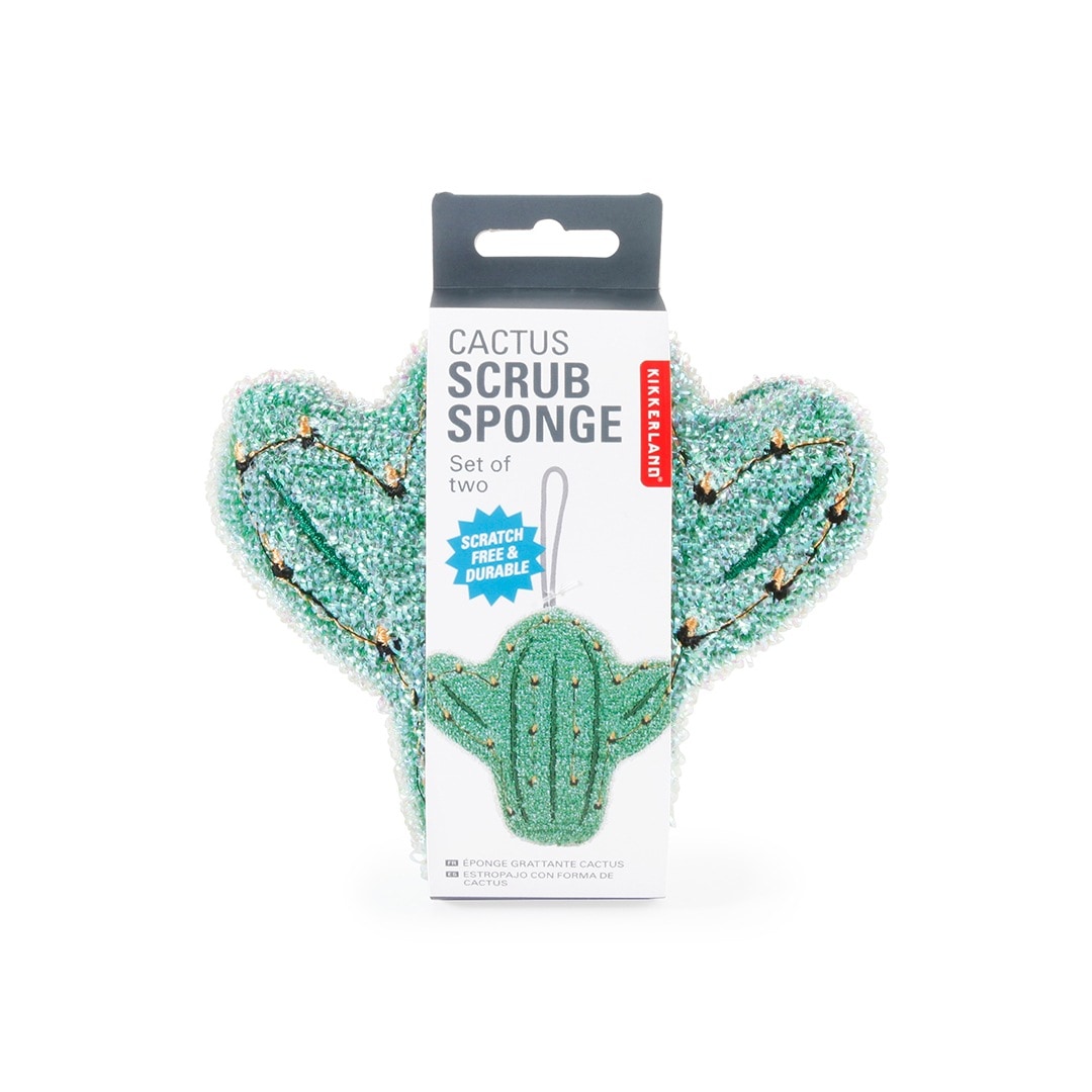 KIKKERLAND カクタススクラブスポンジ | サボテンのキッチンスポンジ