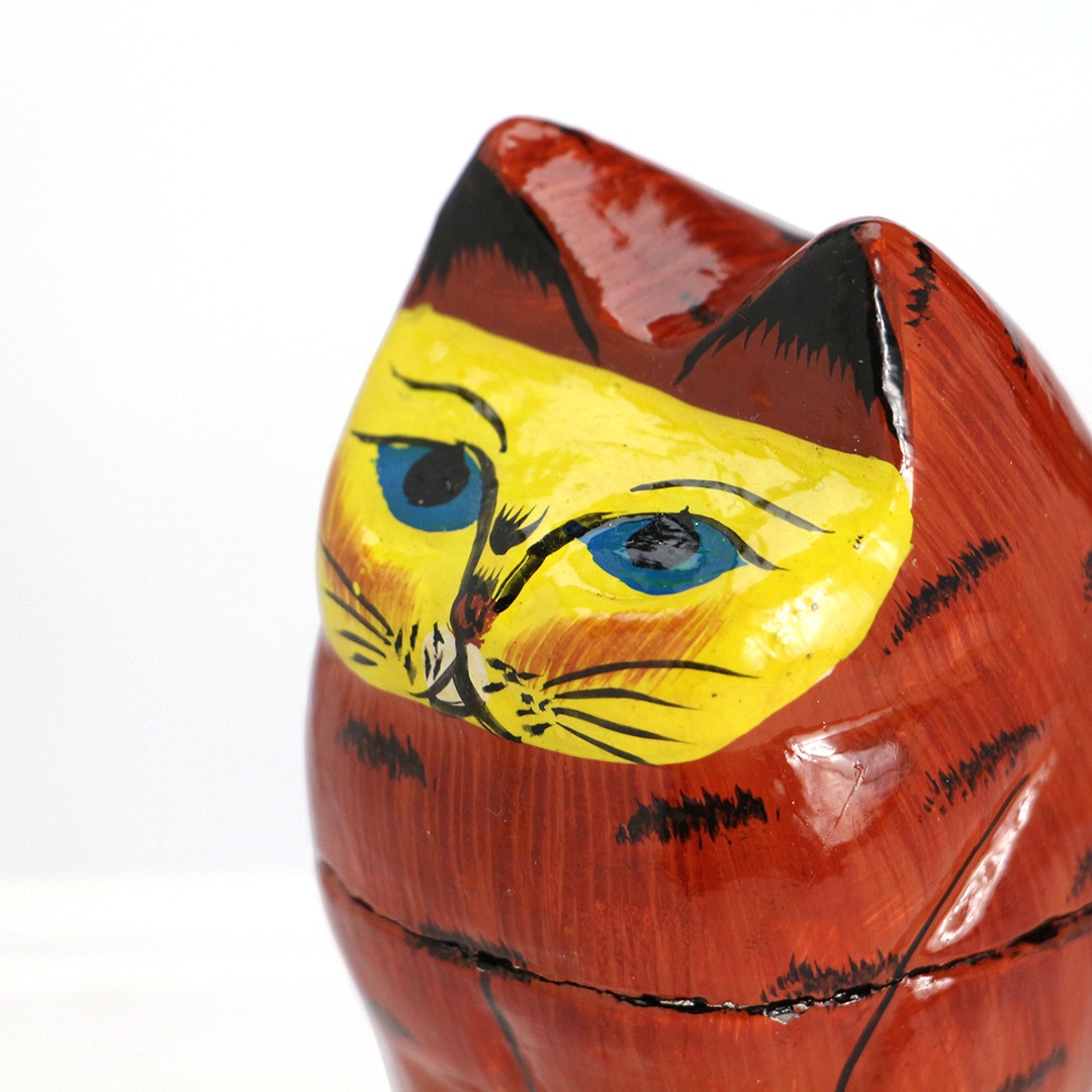 パピエ マシェ スタンディング キャット 