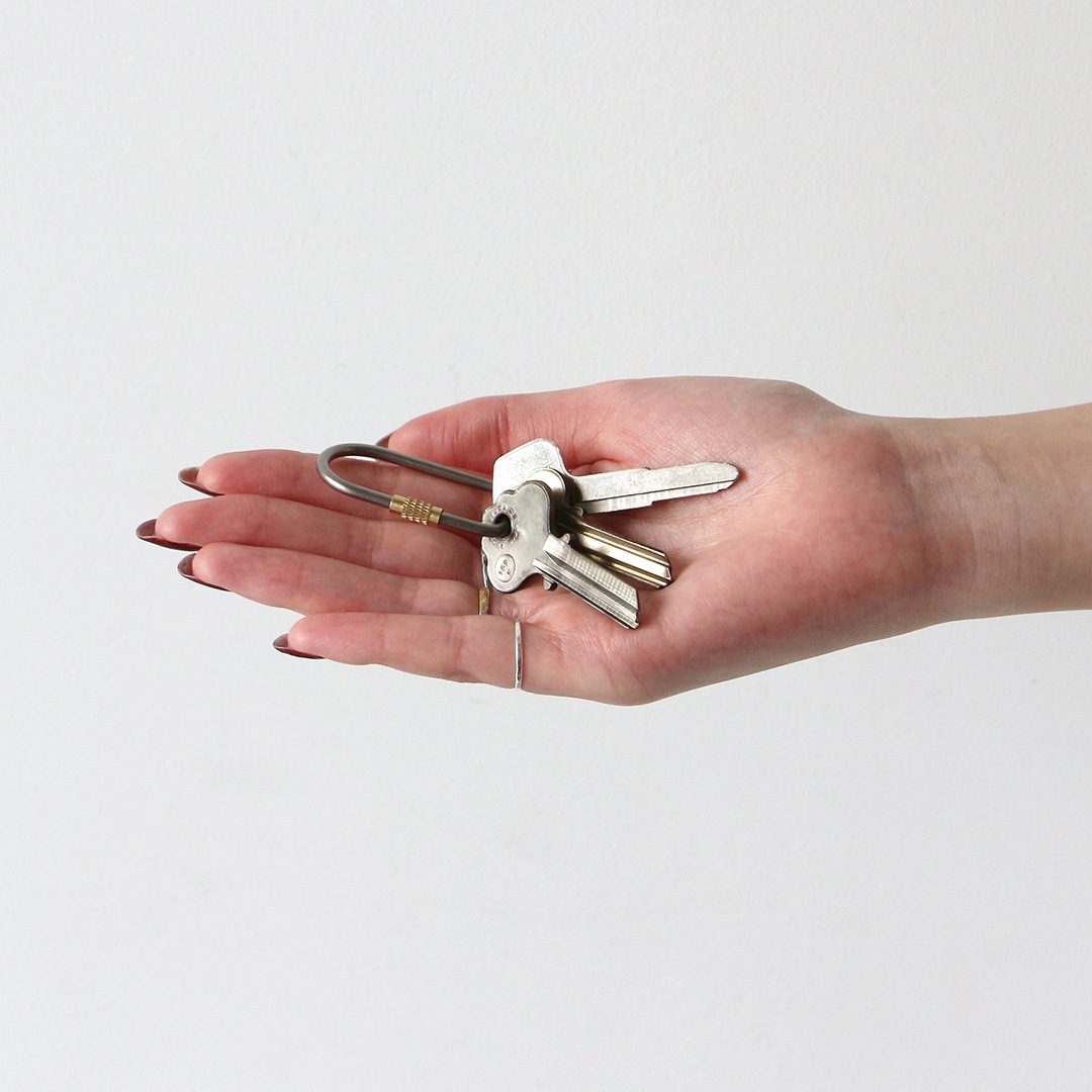 チタニウム スクリュー ロック キーリング 