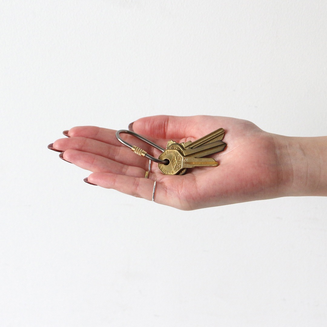 チタニウム スクリュー ロック キーリング 