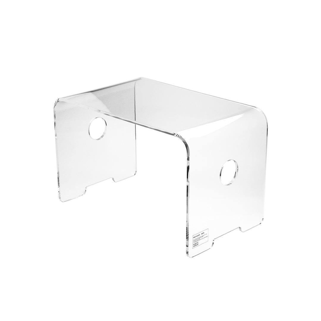 waazwiz インショア アクリル ローテーブル WH（ホワイト／クリア併用） waazwiz インショア アクリル ローテーブル WH（ホワイト