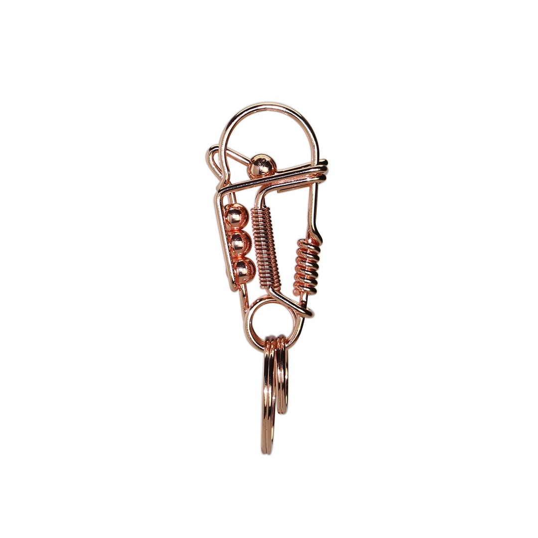 HANDLE WITH CARE CARABINER GOLD カラビナ 金 Gold Knot Carabiner, Heavy Duty Snap Hook Key Fob, Hardware