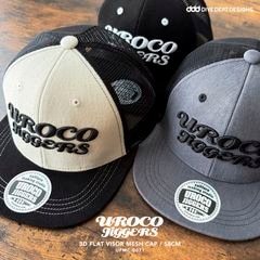UROCO JIGGERS 3D FLAT VISOR MESH CAP UFMC-0071