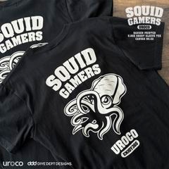 UROCO SQUID GAMERS BASSEN PRINTED SHORT SLEEVE TEE CANVAS NO.02 USGS-0083