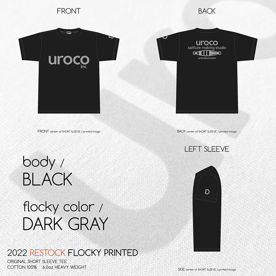 UROCO 2022 RESTOCK FLOCKY PRINTED SHORT SLEEVE TEE UFS-0001
