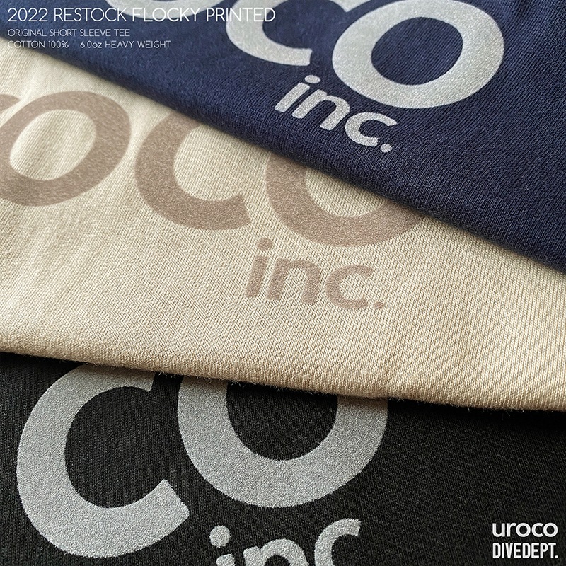 UROCO 2022 RESTOCK FLOCKY PRINTED SHORT SLEEVE TEE UFS-0001