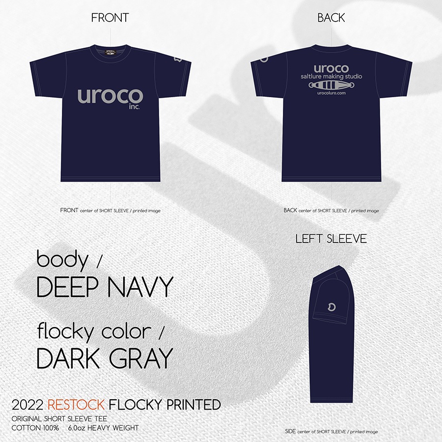 UROCO 2022 RESTOCK FLOCKY PRINTED SHORT SLEEVE TEE UFS-0001