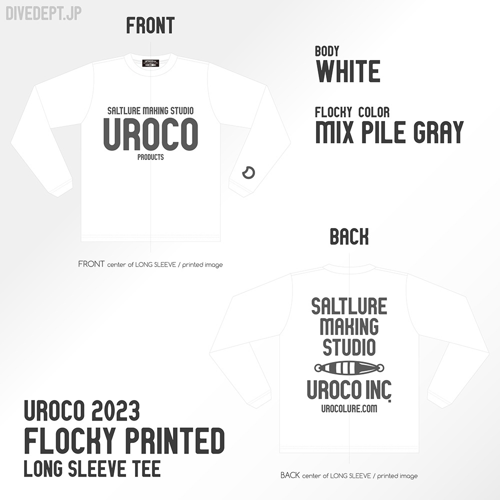 UROCO 2023 FLOCKY PRESS LONG SLEEVE TEE UFL-0009