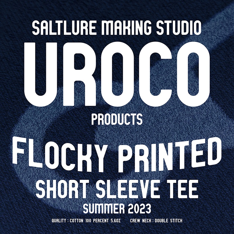 UROCO SUMMER 2023 FLOCKY PRINTED SHORT SLEEVE TEE UFS-0014