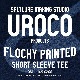 UROCO SUMMER 2023 FLOCKY PRINTED SHORT SLEEVE TEE UFS-0014