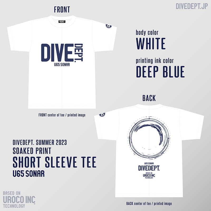 DIVEDEPT. U65 SOAKED PRINT SHORT SLEEVE TEE DSS-0016