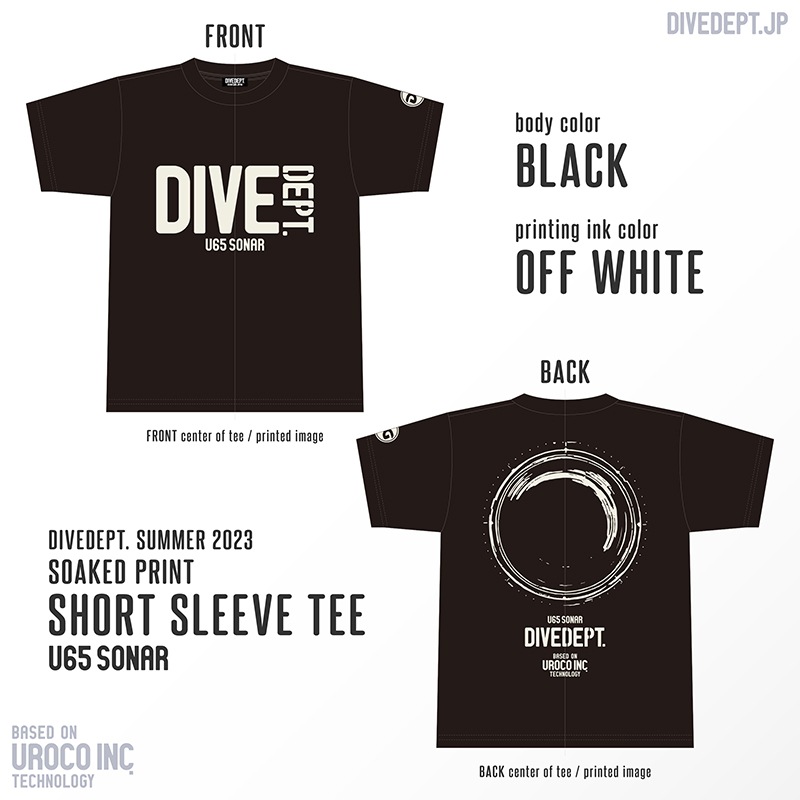 DIVEDEPT. U65 SOAKED PRINT SHORT SLEEVE TEE DSS-0016