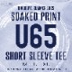 DIVEDEPT. U65 SOAKED PRINT SHORT SLEEVE TEE DSS-0016