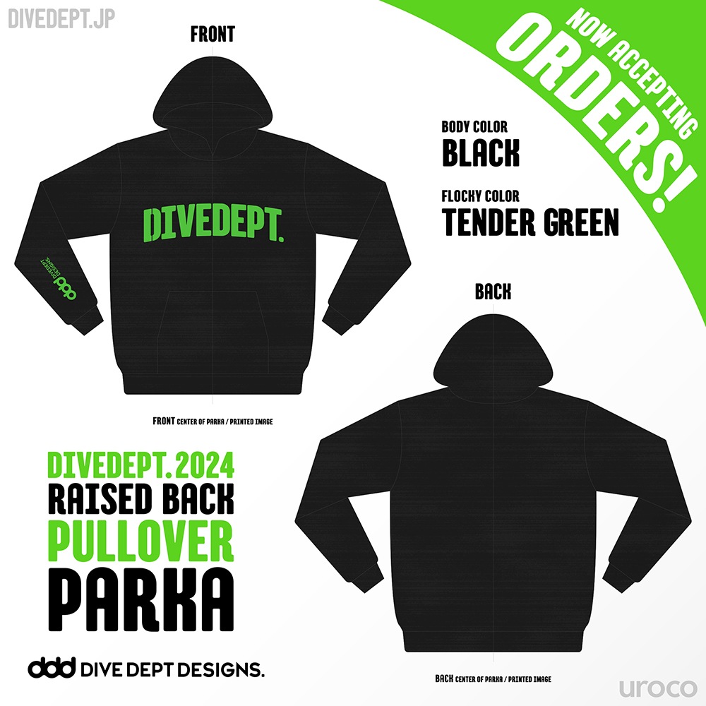 DIVEDEPT. SHOPPERS FLOCKY PRESS PARKA 2024 DSRP-0029