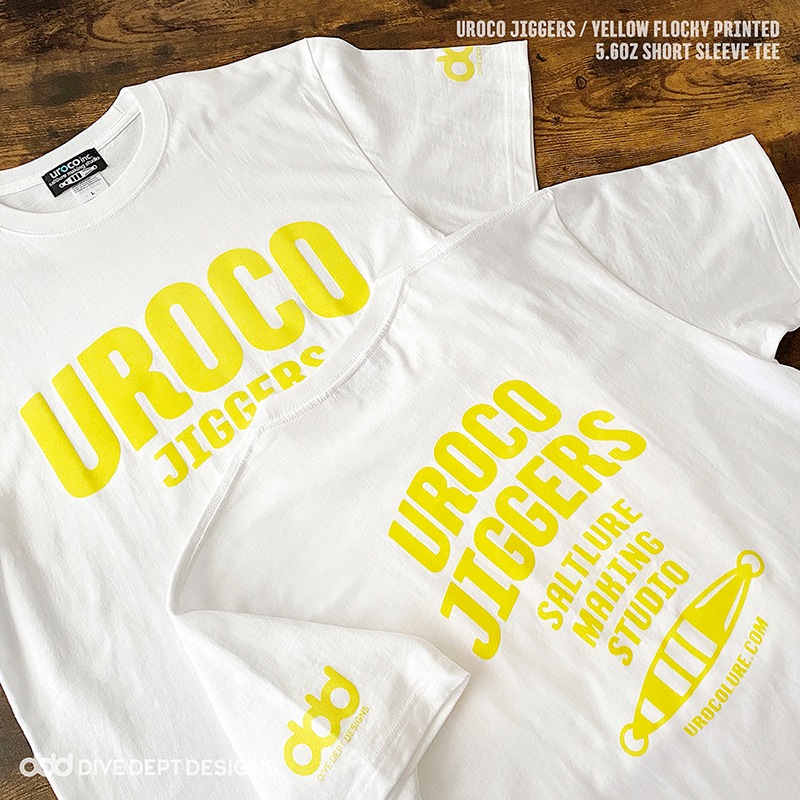 UROCO JIGGERS YELLOW FLOCKY PRINTED SHORT SLEEVE TEE UJFS-0036