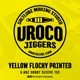 UROCO JIGGERS YELLOW FLOCKY PRINTED SHORT SLEEVE TEE UJFS-0036