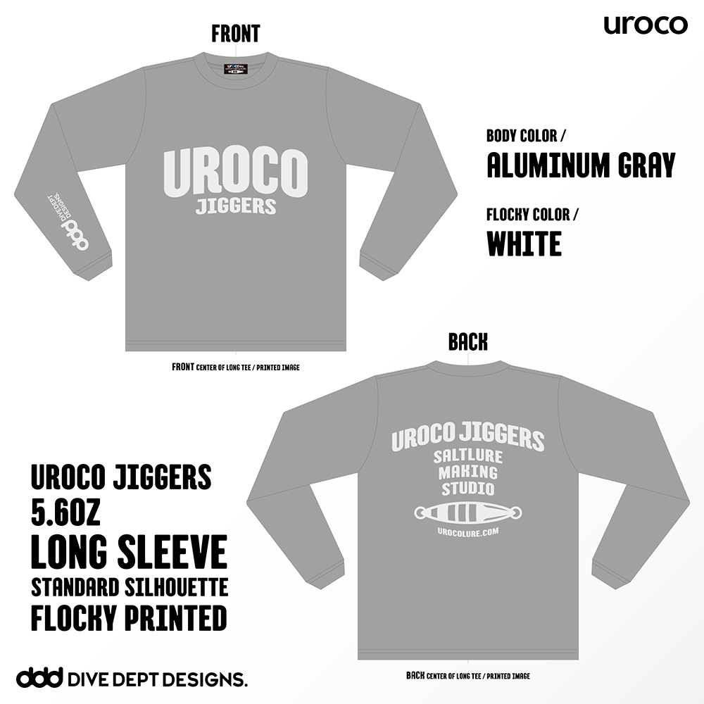 UROCO JIGGERS FLOCKY PRINTED LONG SLEEVE TEE UJFL-0039