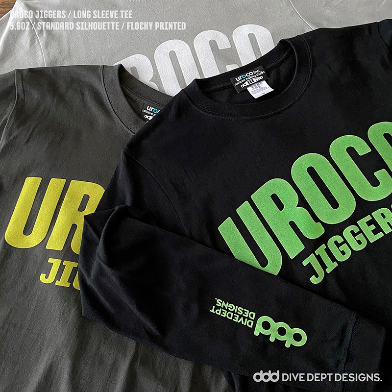 UROCO JIGGERS FLOCKY PRINTED LONG SLEEVE TEE UJFL-0039