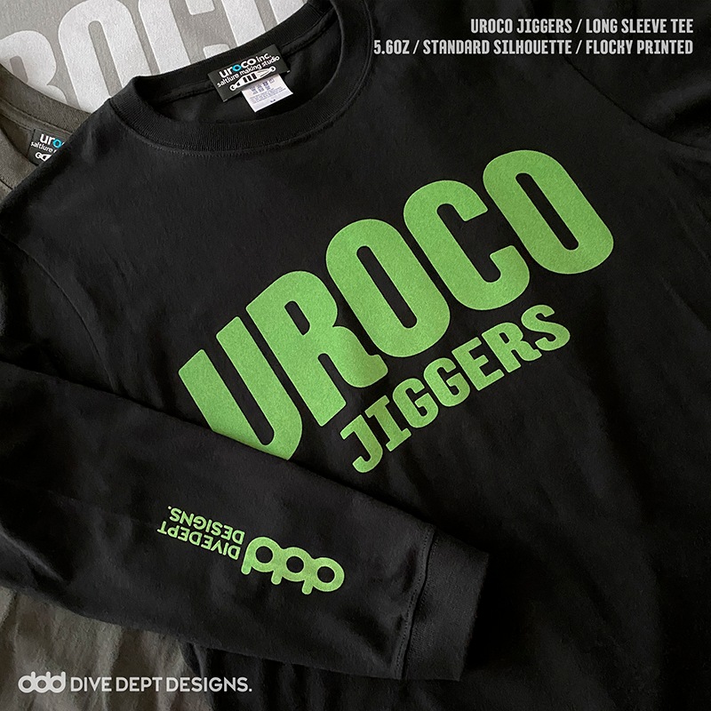 UROCO JIGGERS FLOCKY PRINTED LONG SLEEVE TEE UJFL-0039