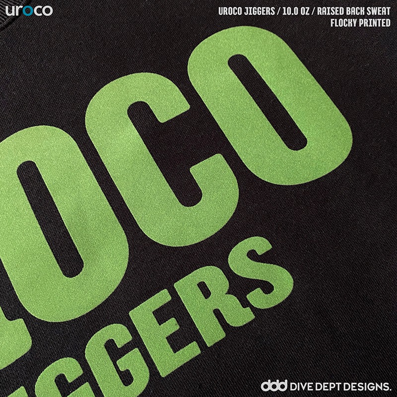 UROCO JIGGERS FLOCKY PRESS RAISED BACK SWEAT UFRS-0044