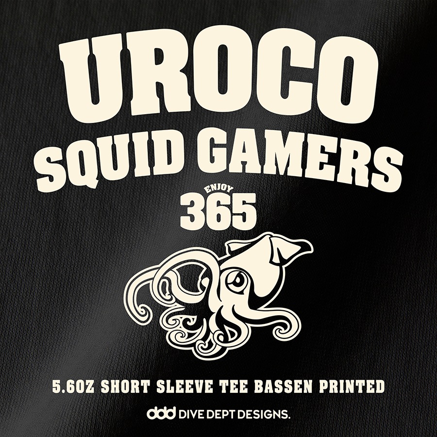 UROCO SQUID GAMERS BASSEN PRINTED SHORT SLEEVE TEE USGS-0051