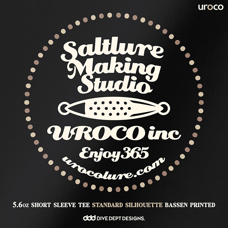 UROCO CP-SCRIPT BASSEN PRINTED SHORT SLEEVE TEE UCBS-0055