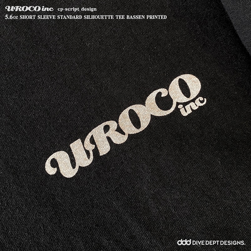 UROCO CP-SCRIPT BASSEN PRINTED SHORT SLEEVE TEE UCBS-0055