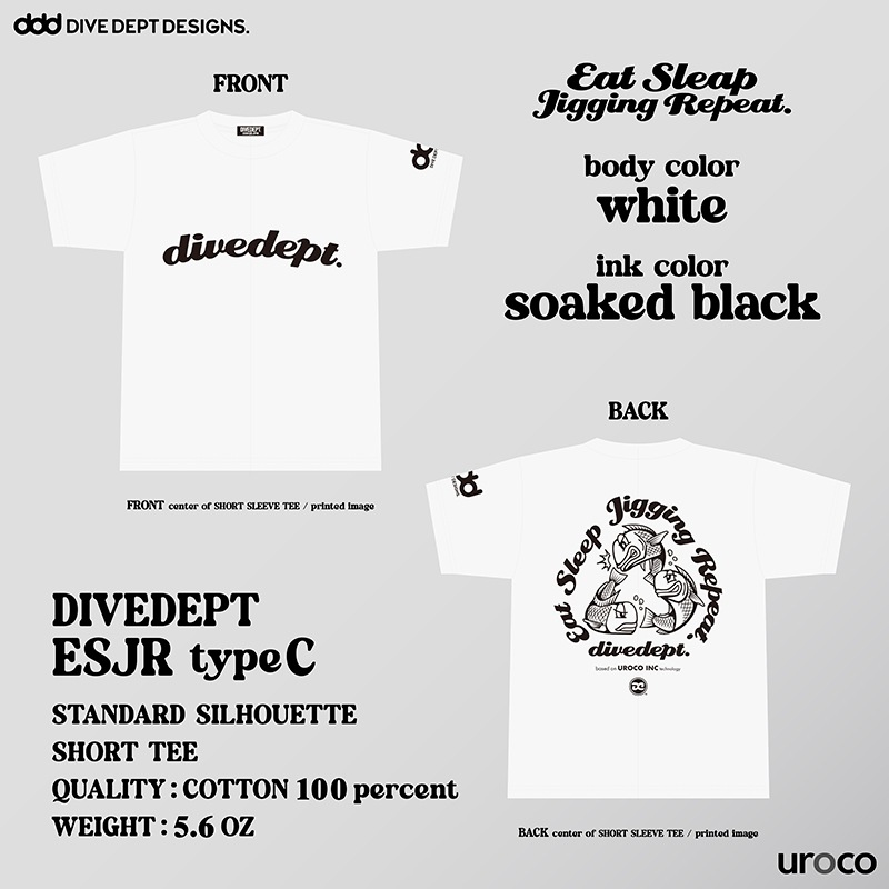 DIVEDEPT. ESJR SHORT SLEEVE TEE DEST-0056
