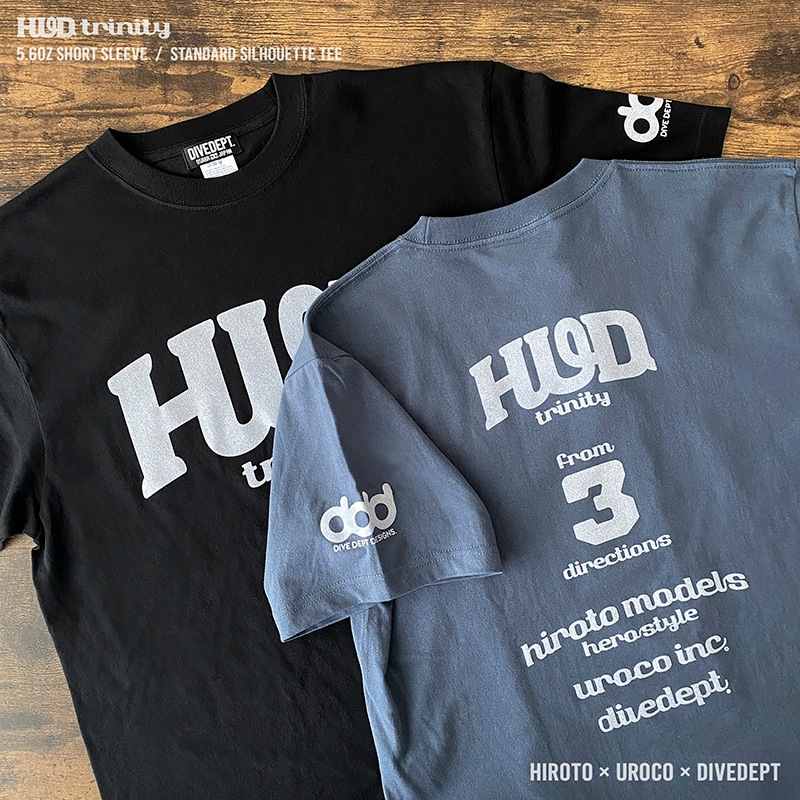 HUD TRINITY FLOCKY PRESS SHORT TEE HFSS-0058