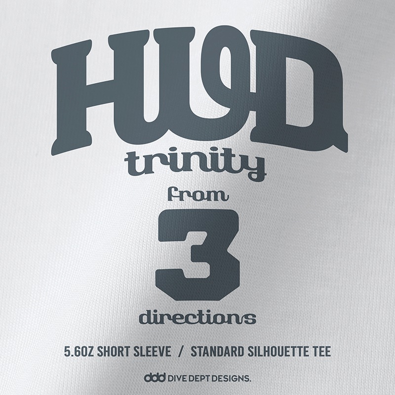 HUD TRINITY FLOCKY PRESS SHORT TEE HFSS-0058