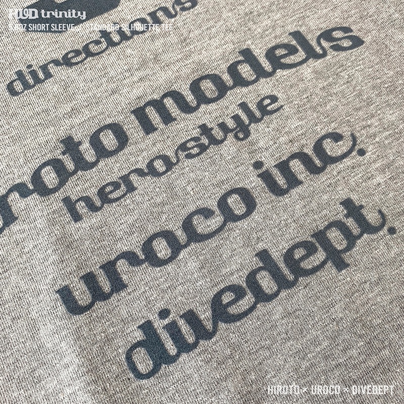 HUD TRINITY FLOCKY PRESS SHORT TEE HFSS-0058