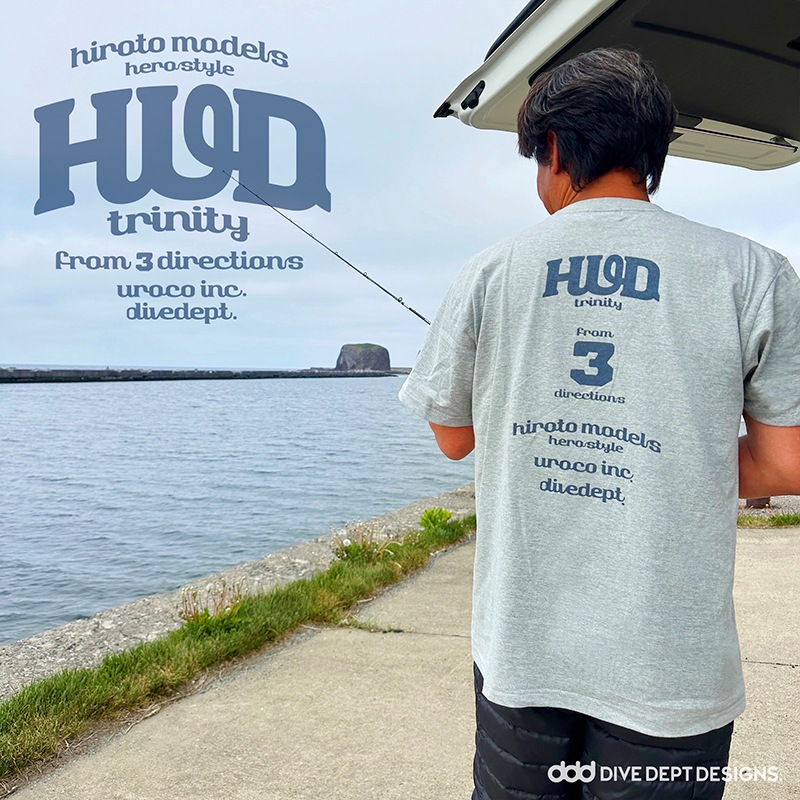 HUD TRINITY FLOCKY PRESS SHORT TEE HFSS-0058