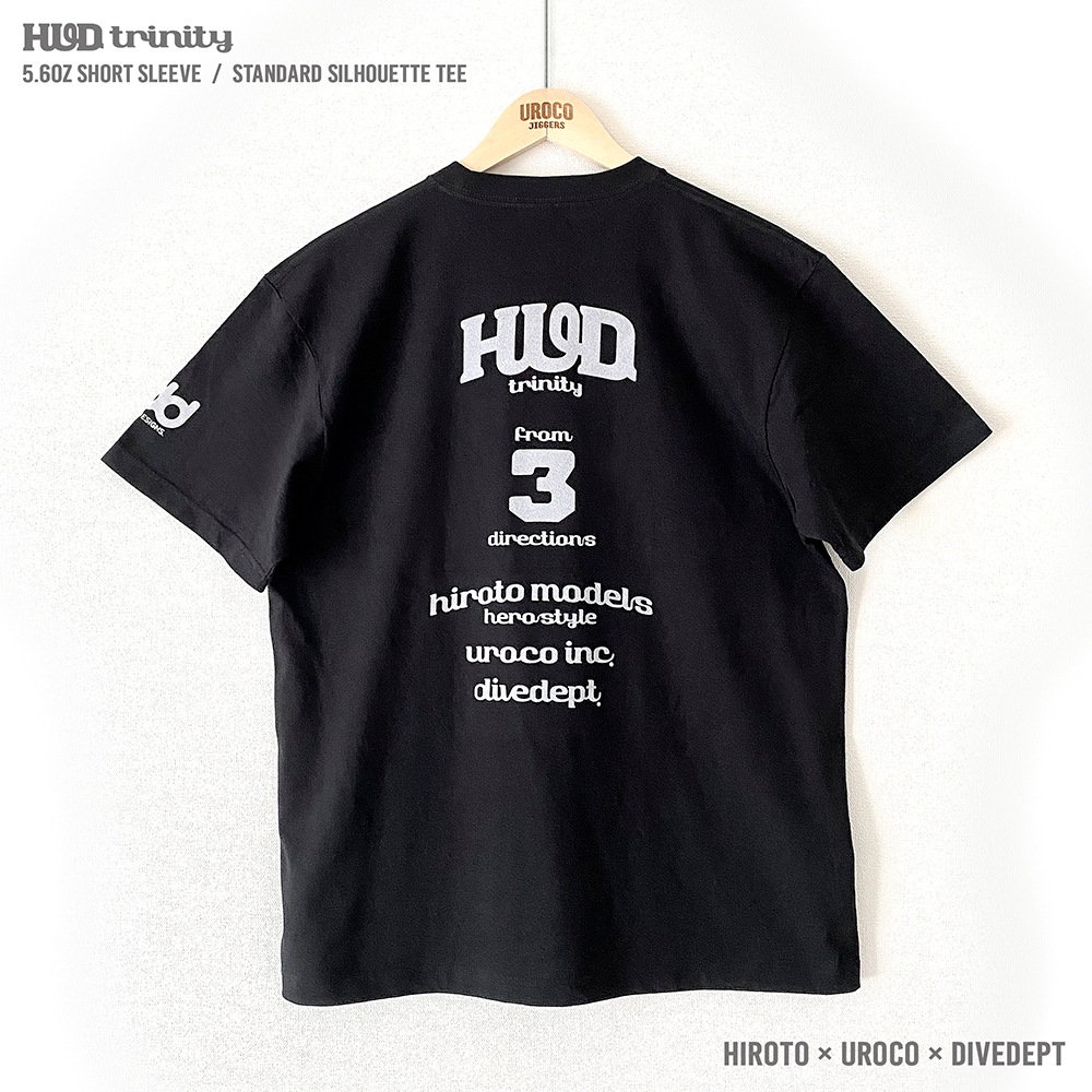 HUD TRINITY FLOCKY PRESS SHORT TEE HFSS-0058