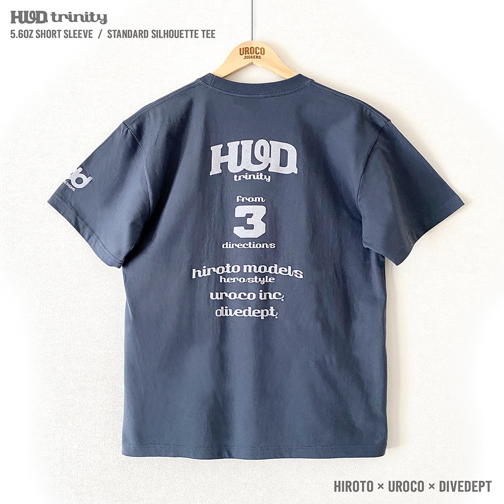 HUD TRINITY FLOCKY PRESS SHORT TEE HFSS-0058