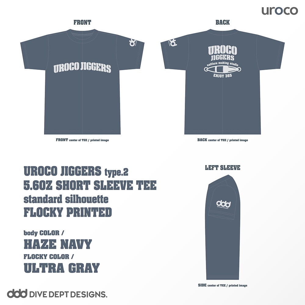 UROCO JIGGERS FLOCKY PRINTED SHORT SLEEVE TEE UJFS-0060