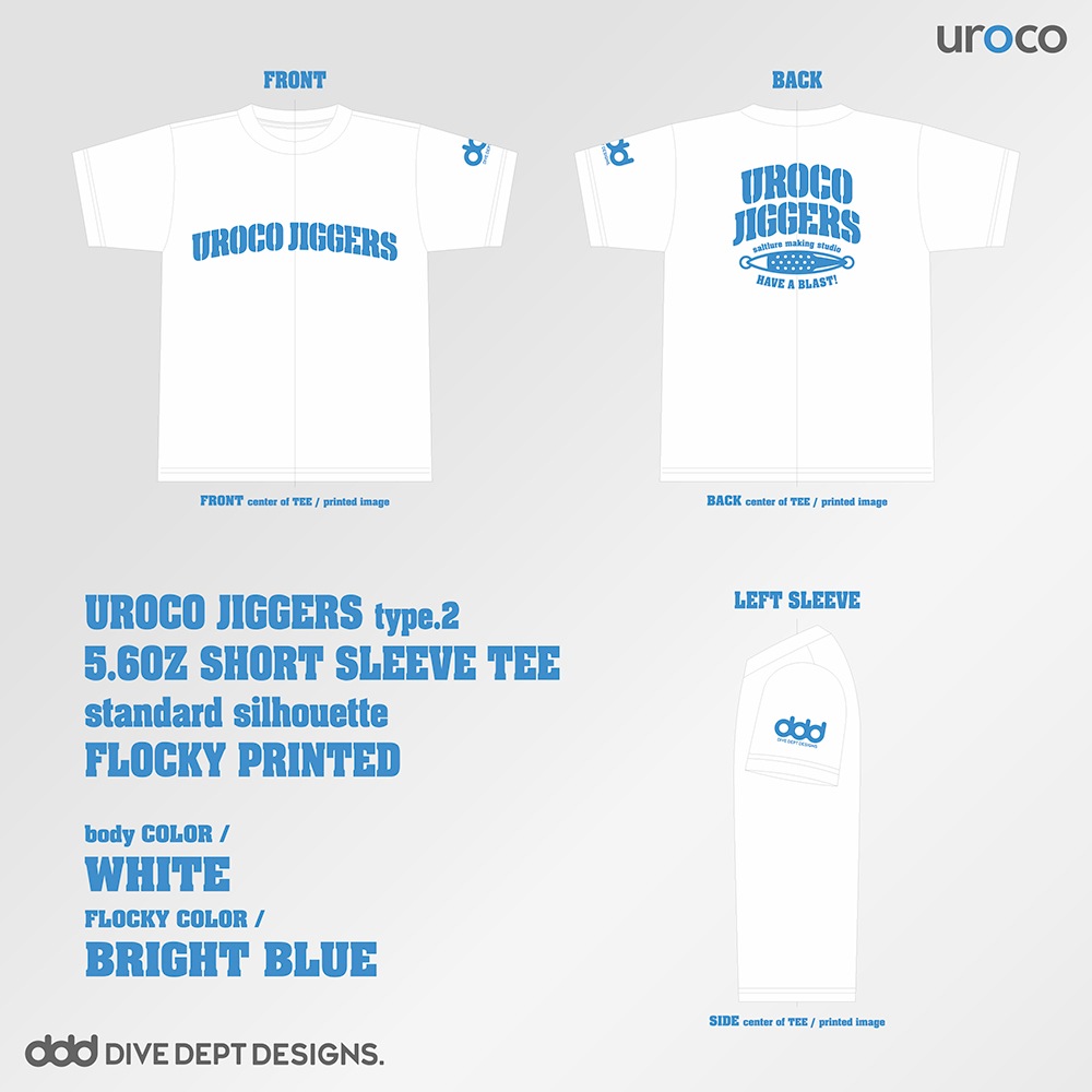 UROCO JIGGERS FLOCKY PRINTED SHORT SLEEVE TEE UJFS-0060