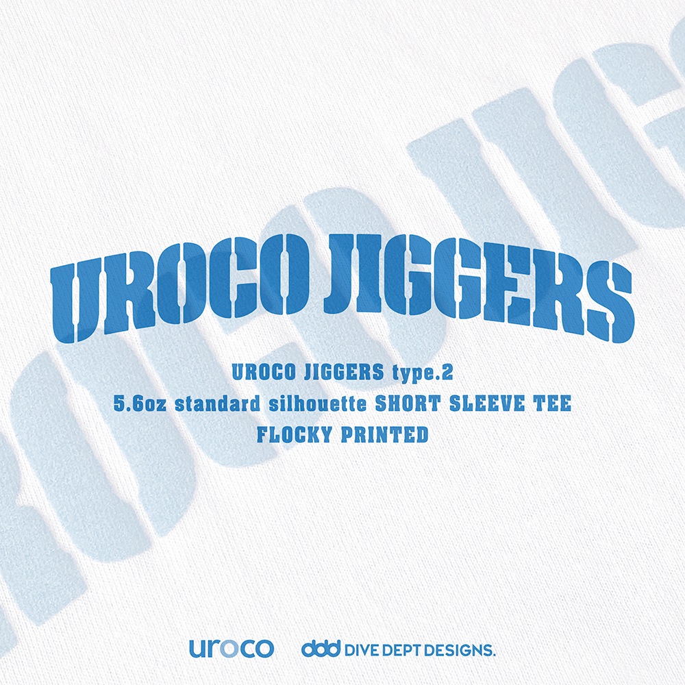 UROCO JIGGERS FLOCKY PRINTED SHORT SLEEVE TEE UJFS-0060