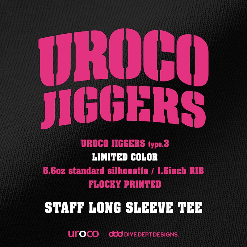 UROCO JIGGERS STAFF LONG SLEEVE TEE LIMITED PINK UJPL-0062