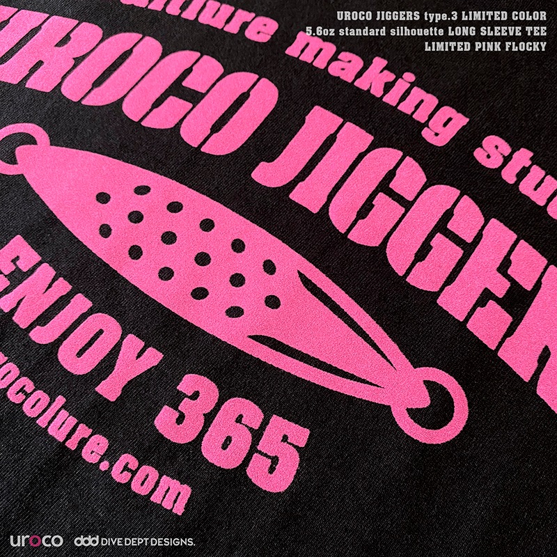 UROCO JIGGERS STAFF LONG SLEEVE TEE LIMITED PINK UJPL-0062