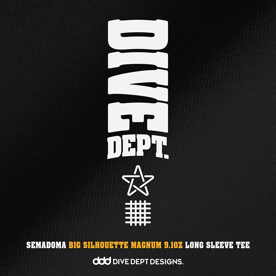 DIVEDEPT. SEMADOMA MAGNUM BIG LONG SLEEVE TEE DSBL-0063