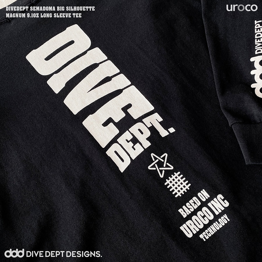 DIVEDEPT. SEMADOMA MAGNUM BIG LONG SLEEVE TEE DSBL-0063