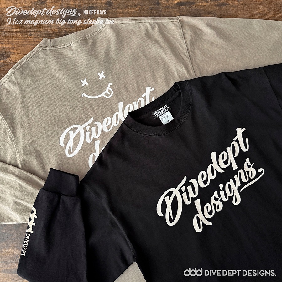 DIVEDEPT. NO OFF DAYS MAGNUM BIG LONG SLEEVE TEE DNBL-0065