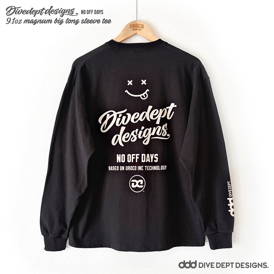 DIVEDEPT. NO OFF DAYS MAGNUM BIG LONG SLEEVE TEE DNBL-0065