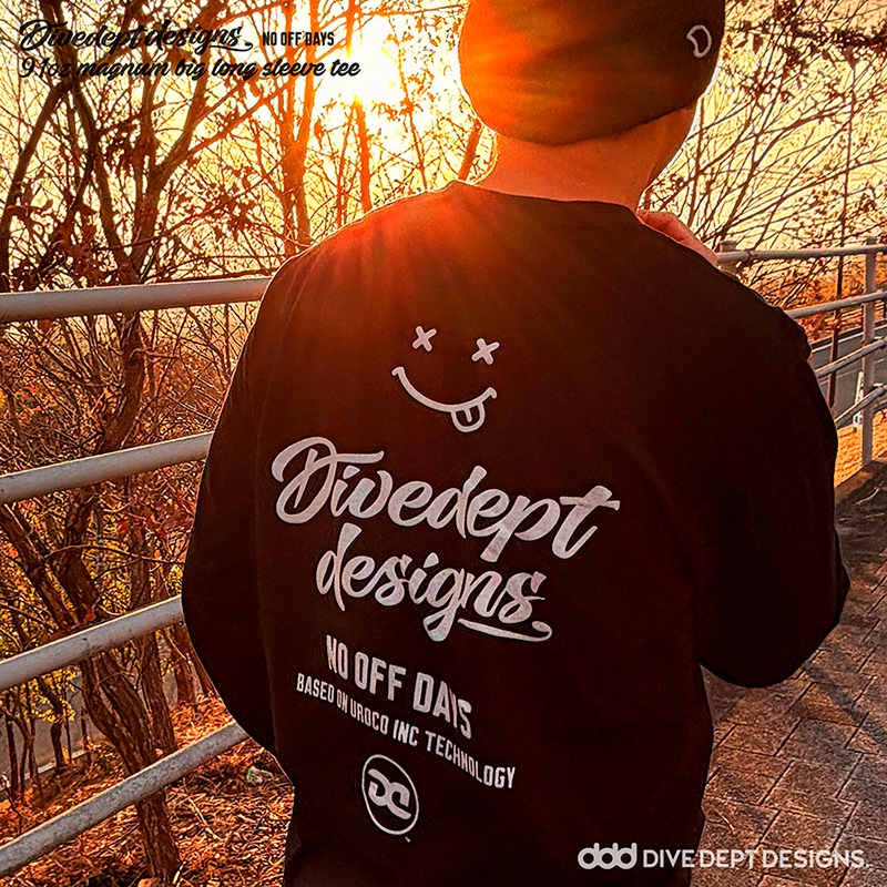 DIVEDEPT. NO OFF DAYS MAGNUM BIG LONG SLEEVE TEE DNBL-0065