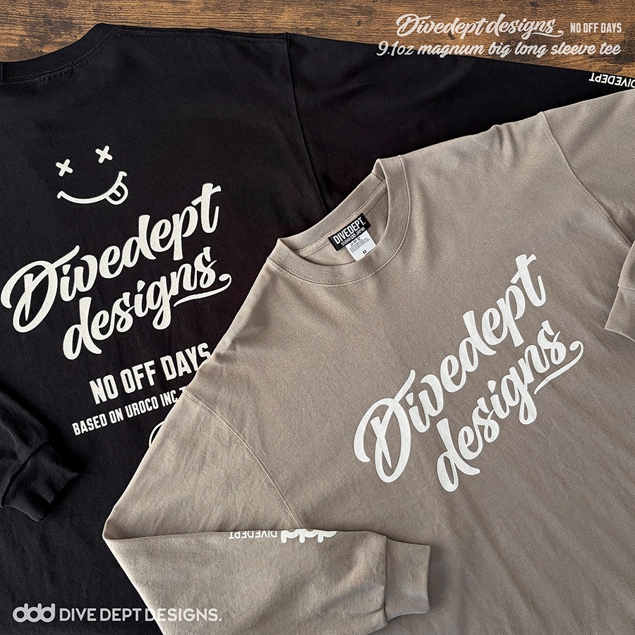 DIVEDEPT. NO OFF DAYS MAGNUM BIG LONG SLEEVE TEE DNBL-0065