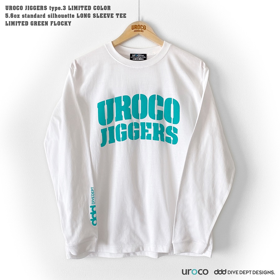 UROCO JIGGERS STAFF LONG SLEEVE TEE LIMITED GREEN UJGL-0066