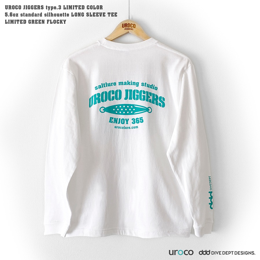 UROCO JIGGERS STAFF LONG SLEEVE TEE LIMITED GREEN UJGL-0066