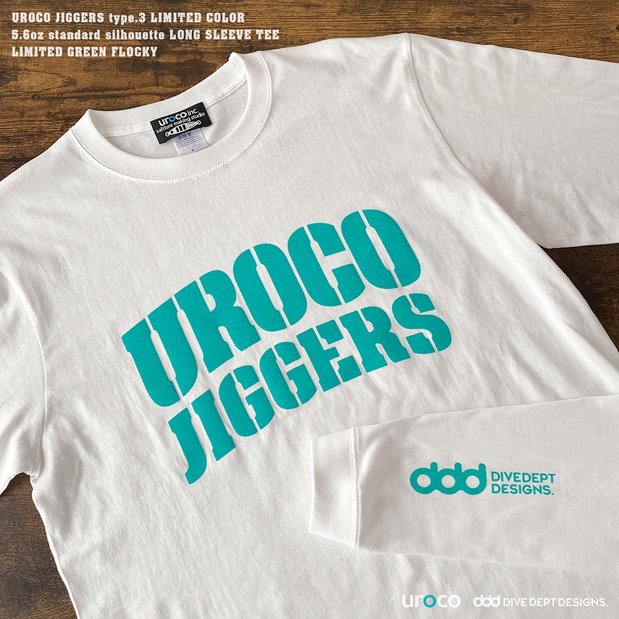 UROCO JIGGERS STAFF LONG SLEEVE TEE LIMITED GREEN UJGL-0066