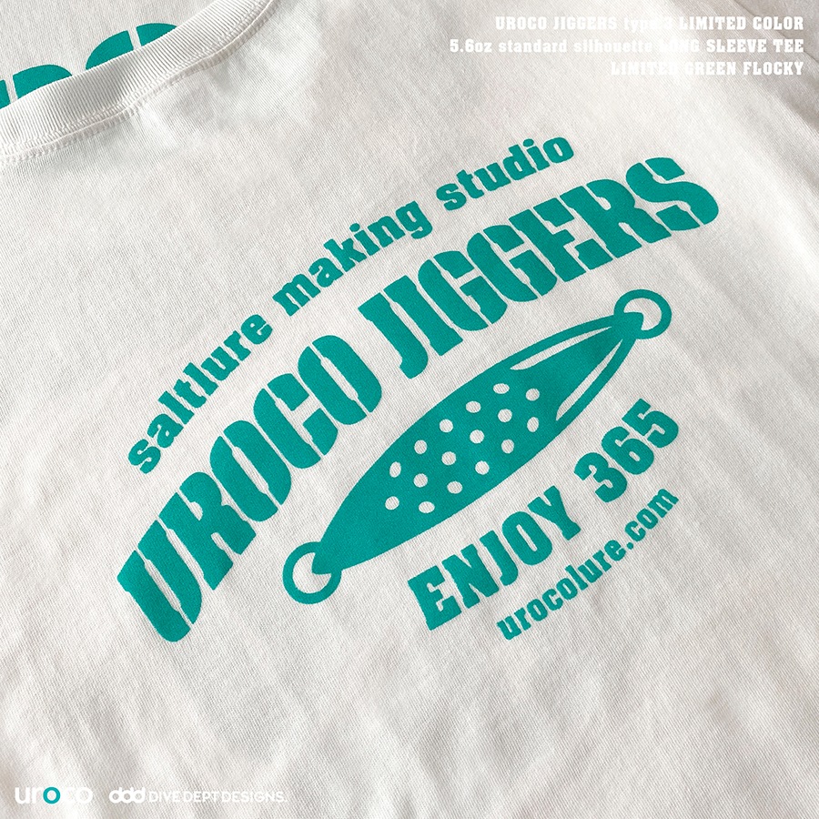 UROCO JIGGERS STAFF LONG SLEEVE TEE LIMITED GREEN UJGL-0066
